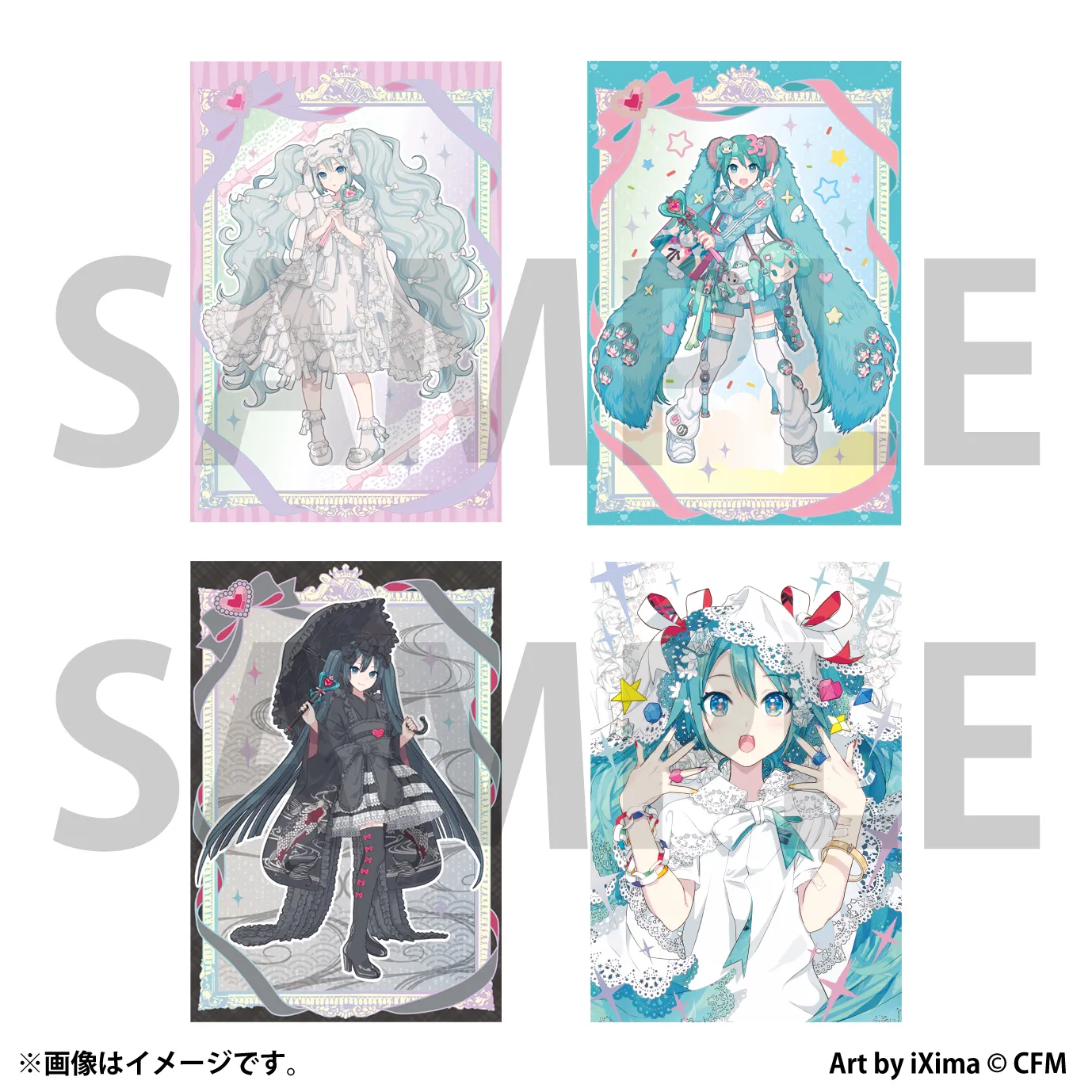 イベント限定箔押しポストカード