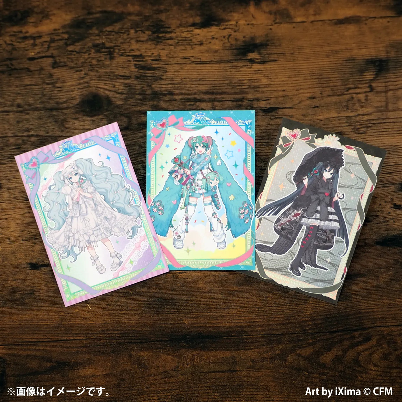 イベント限定箔押しポストカード